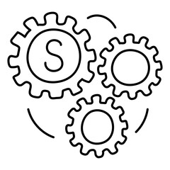 Trendy vector design of money management

