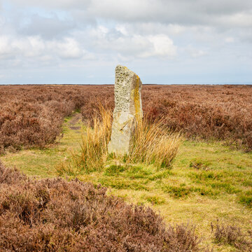 Siss Cross Ancient Stone on Danby Low Moor - North York Moors UK