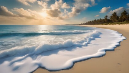 Obraz premium Seaside Serenity: Captivating Aerial Perspective of a Tranquil Shoreline