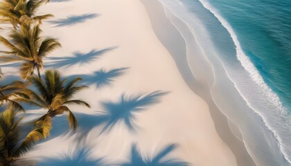 Fototapeta na wymiar Seaside Serenity: Captivating Aerial Perspective of a Tranquil Shoreline
