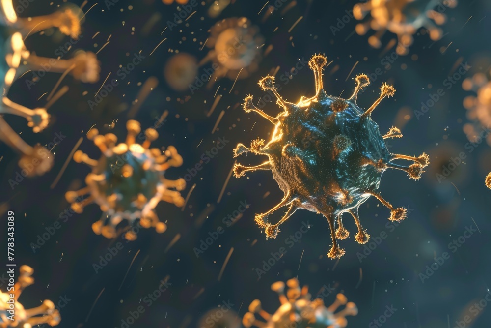Poster advancements in immunity building: integrating digital art and clean design in modern immunization p