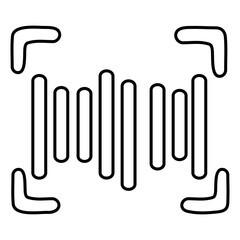 An icon design of barcode

