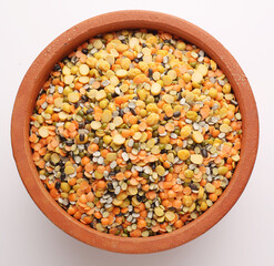 mix dal or Dal mix healthy mixture of Indian pulses used for everyday cooking