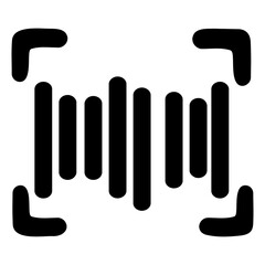 An icon design of barcode

