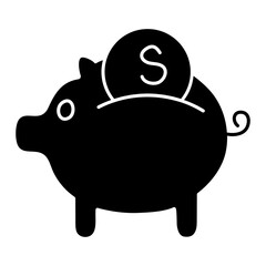 Premium design icon of Save money

