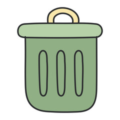 Perfect design icon of dustbin

