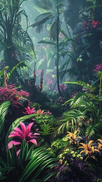Alien botanical gardens, extraterrestrial flora collection