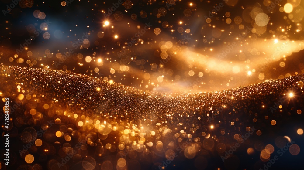 Aufkleber sparkling magical dust particles and sparks of dust sparkle with special light. modern sparks on a t