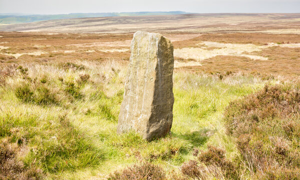 Breckon Howe - Ancient stone at the North York Moors UK