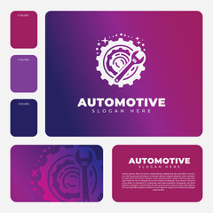 gear logo design, suitable for automotive industry brands