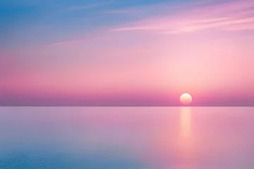 Tuinposter sunset on the sea © Ayesha