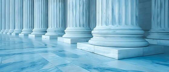 Symphony of Columns: Supreme Court Harmony. Concept Architecture, Supreme Court, Columns, Harmony, Justice - obrazy, fototapety, plakaty