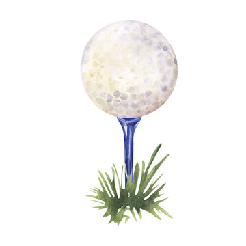 recommend clip art: golf ball and a blue tee