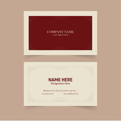 Vintage Business Card Design, Elegant Double Sided Business card Design