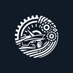 Simple vector design of automotive logo