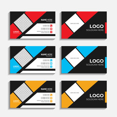 Set of Modern Business Card Design