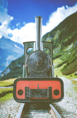Vintage Steam Train In The Mountains - 778358076