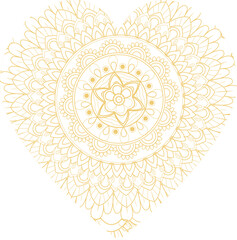 This is simple and vector Love Mandala Background and it is editable.
