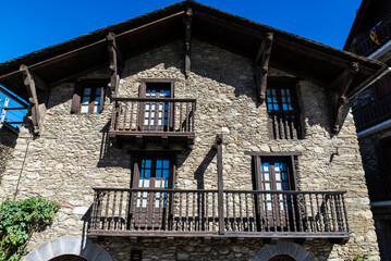 Rustic village of Esterri Aneu, Lleida, Catalonia, Spain