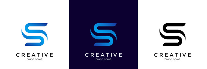 Letter S logo icon design template elements