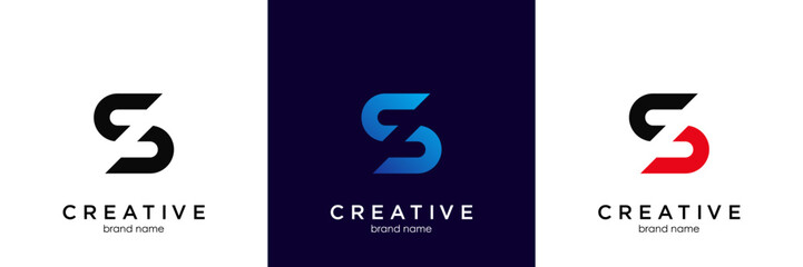 Letter S logo icon design template elements
