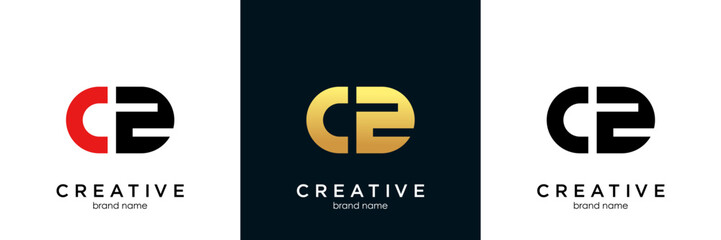 CE letters logo, C and E letter logo alphabet design.letter CE / initial CE logo design icon vector template