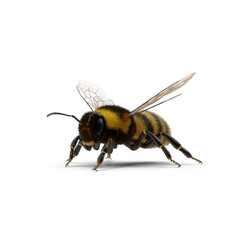 Detailed 3D Bumblebee Model PNG - A Lifelike Representation for Environmental and Educational Projects