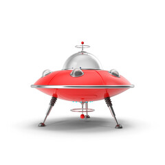 Futuristic Alien Vehicle UFO Toy 3D Model PNG - Imaginative Play and Sci-Fi Enthusiasts' Delight
