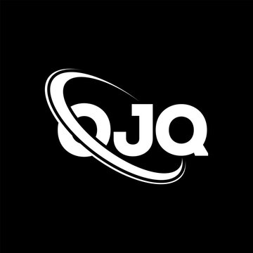OJQ logo. OJQ letter. OJQ letter logo design. Initials OJQ logo linked with circle and uppercase monogram logo. OJQ typography for technology, business and real estate brand.