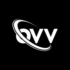 OVV logo. OVV letter. OVV letter logo design. Initials OVV logo linked with circle and uppercase monogram logo. OVV typography for technology, business and real estate brand.