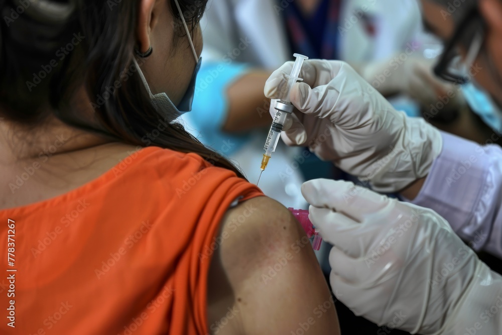 Poster elevating healthcare practices with syringes: their integral role in immunization and efficient drug