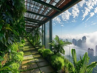 Sky-high botanical gardens, where the city breathes above clouds