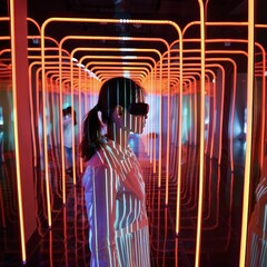 Smart mirror maze, reflections of the digital self