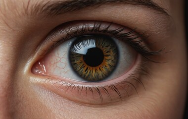 Up Close with the Human Eye: A Hazel Gaze"