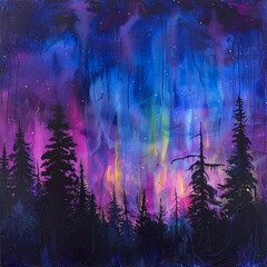 Synthetic aurora borealis project, northern lights on demand, sky painted
