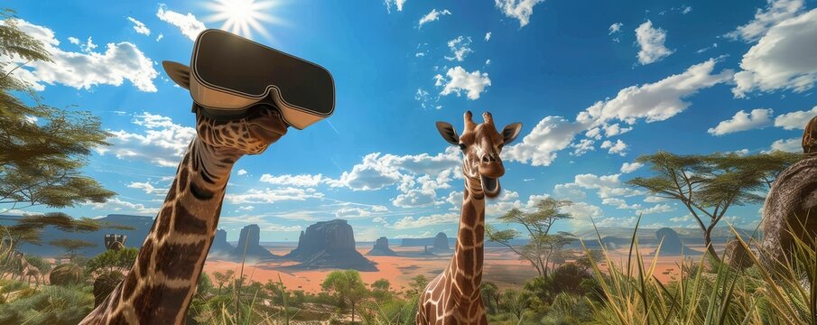 Virtual reality wildlife expedition, endangered species brought close