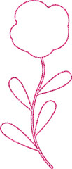 
Flower pink summer decoration banner.
