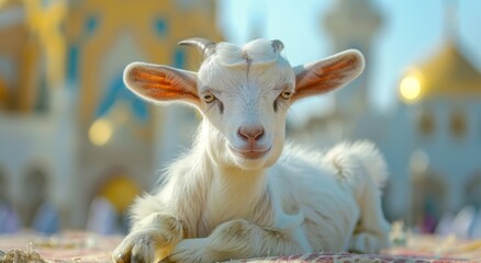 Obraz premium Goat Qurbani Eid Genrated with Ai tools