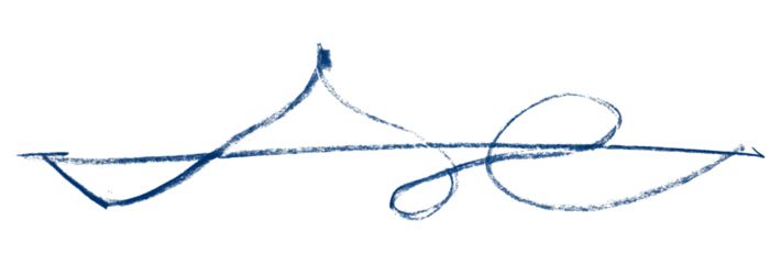 blue pencil strokes isolated on transparent background