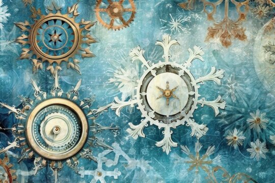 Steampunk Snowflakes a Captivating Background of Victorian-Inspired Cogs, Gears, and Snowflake Magic

Steampunk Snowflakes a Captivating Background of Victorian-Inspired Cogs, Gears, and Snowflake Mag
