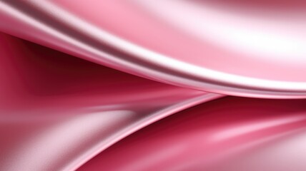 The close up of a glossy metal surface in pink color with a soft focus. Generative AI AIG30. generative AI