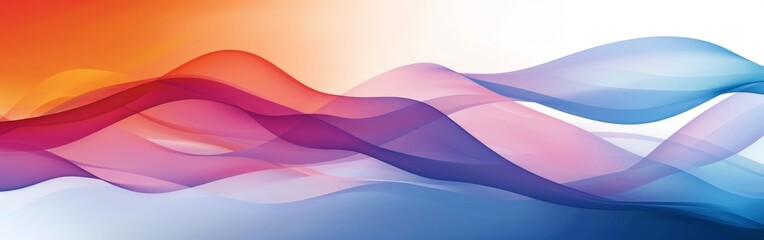 Fototapeta premium Swirling Wave of Blue and Pink