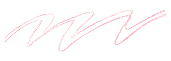 pink pencil strokes isolated on transparent background