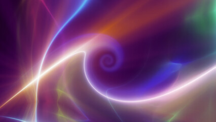 Obraz premium background neon line wave illustration