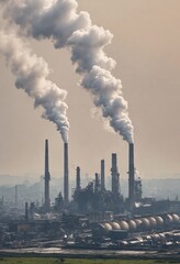 Industrial Impact on Air Quality: A Factory's Exhaust Emissions