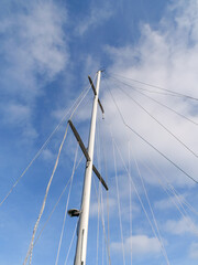 Fototapeta premium Masts of a large sailboat