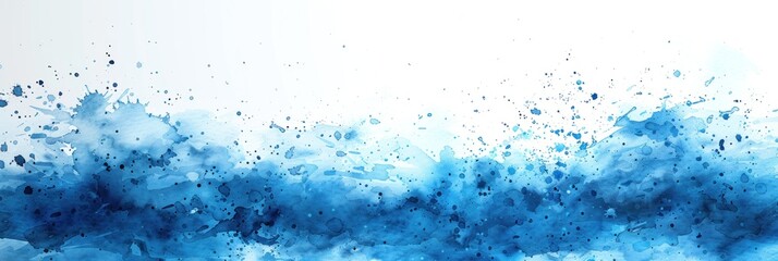 Lots of bubbles against a blue and white background - obrazy, fototapety, plakaty