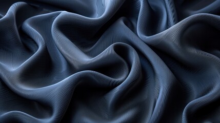 Obraz premium Detailed close up of a vibrant blue fabric texture