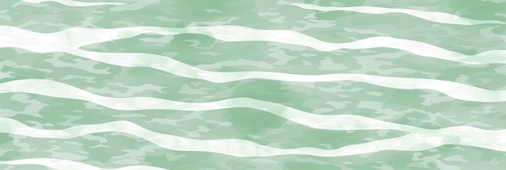 Green and white wavy lines create an abstract background