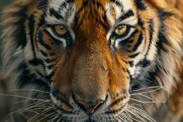 Obraz premium Roar of the Wild: Captivating Tiger Portrait